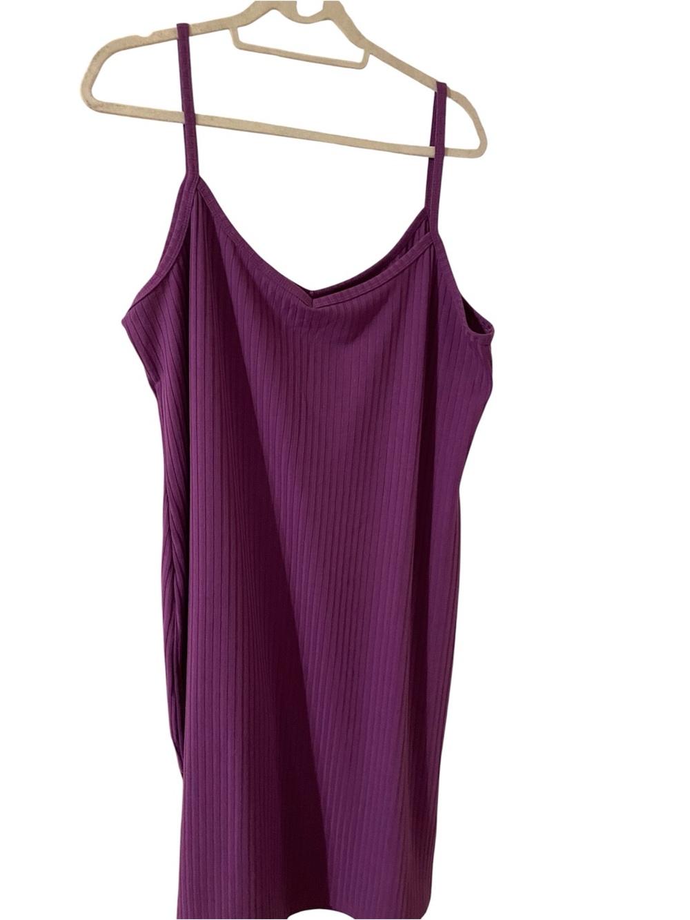 Torrid Vibrant Purple Spaghetti Strap Dress with slits on sides. NWOT 3X.